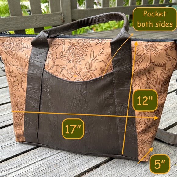 Faux Leather Tote Bag - Picture 8 of 8